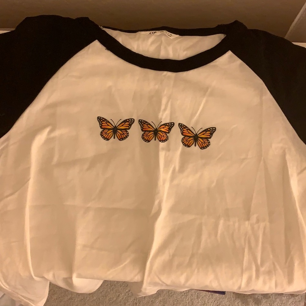 shein butterfly shirt !